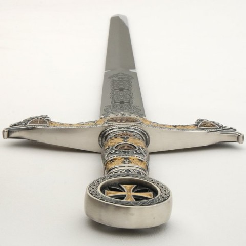 ESPADA TEMPLARIA  CABALLEROS TEMPLARIOS PLATA